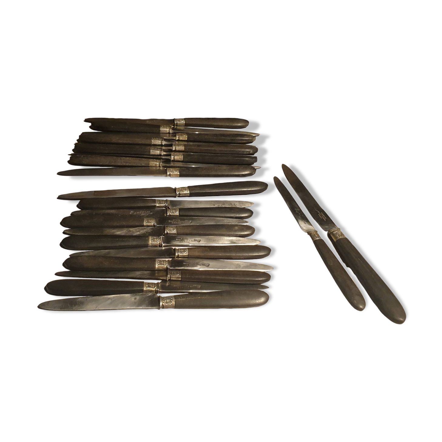 Set of 22 19th century knives