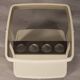 Vintage 1970s plastic and glass bar trolley by Marc Held for Prisunic