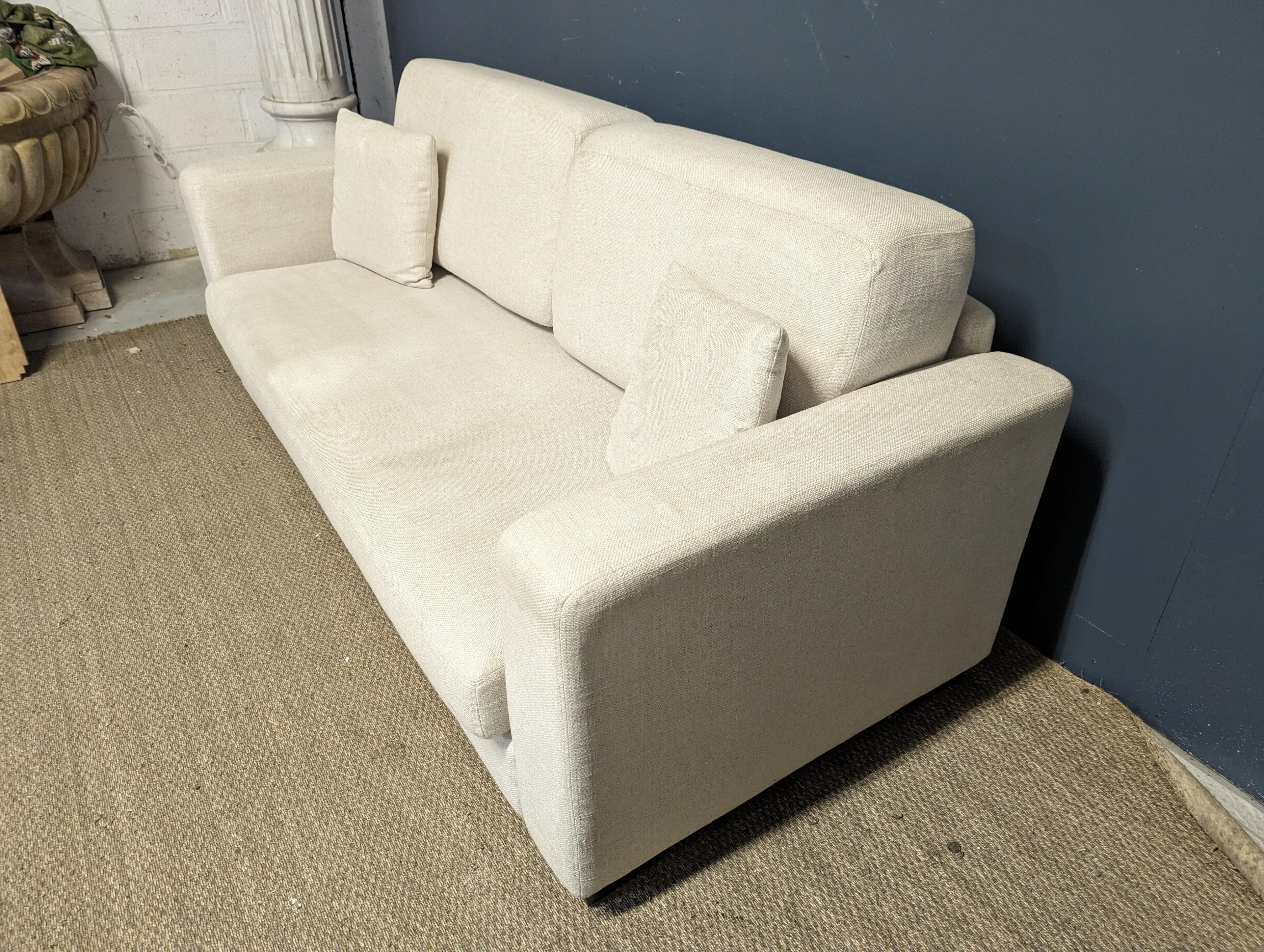 Off-white 3-seater sofa