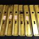 Set of 8 old cleanliness plate beaded decoration in gilded bronze or brass
