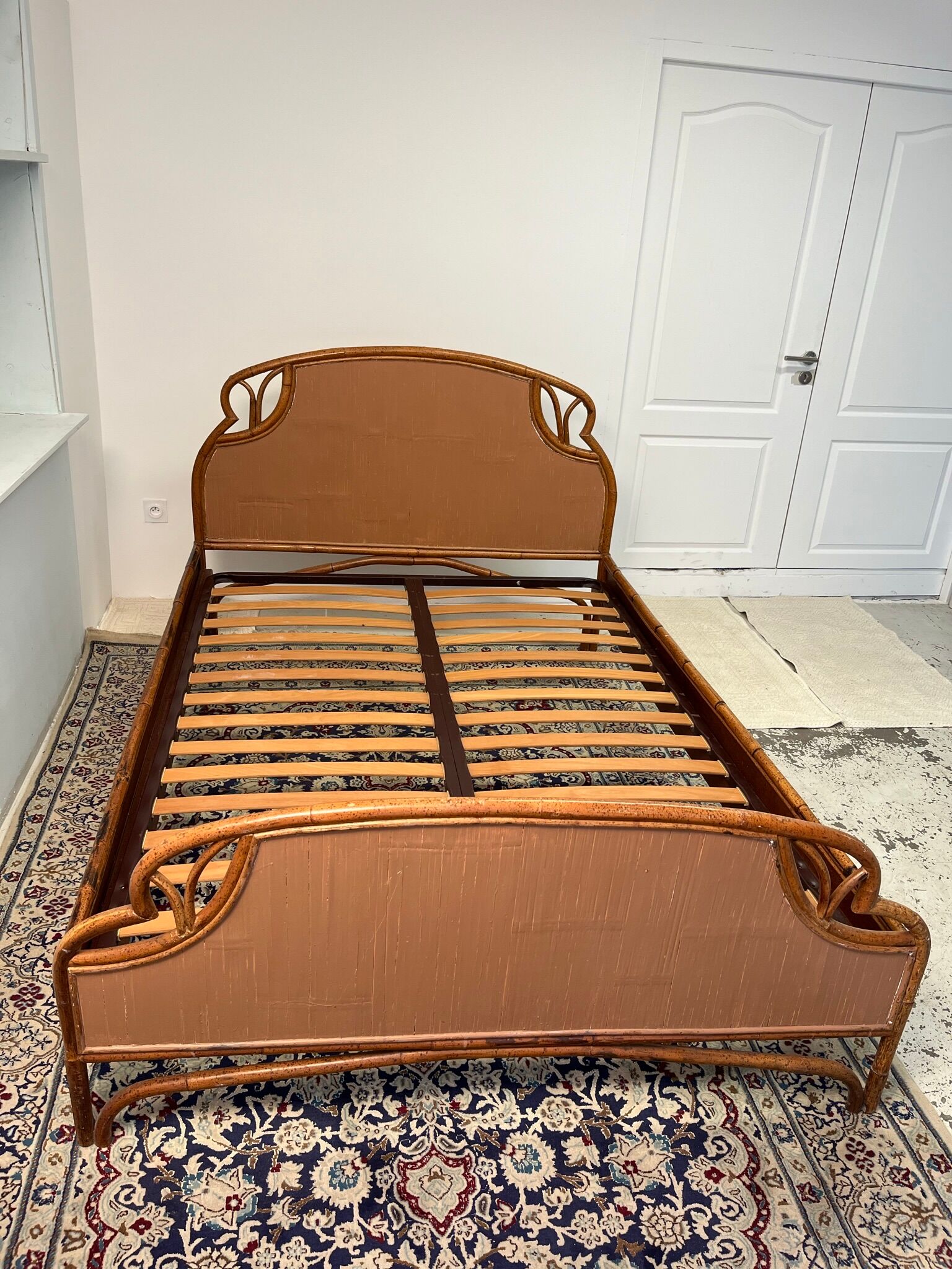 Rattan bed 50-60s