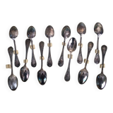 12 small mocha spoons Christofle Marly