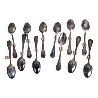12 small mocha spoons Christofle Marly