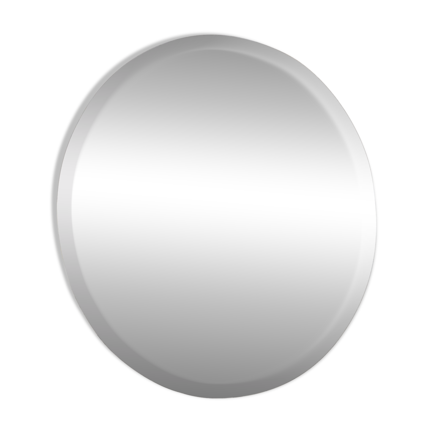 Miroir rond biseauté vintage 90 cm