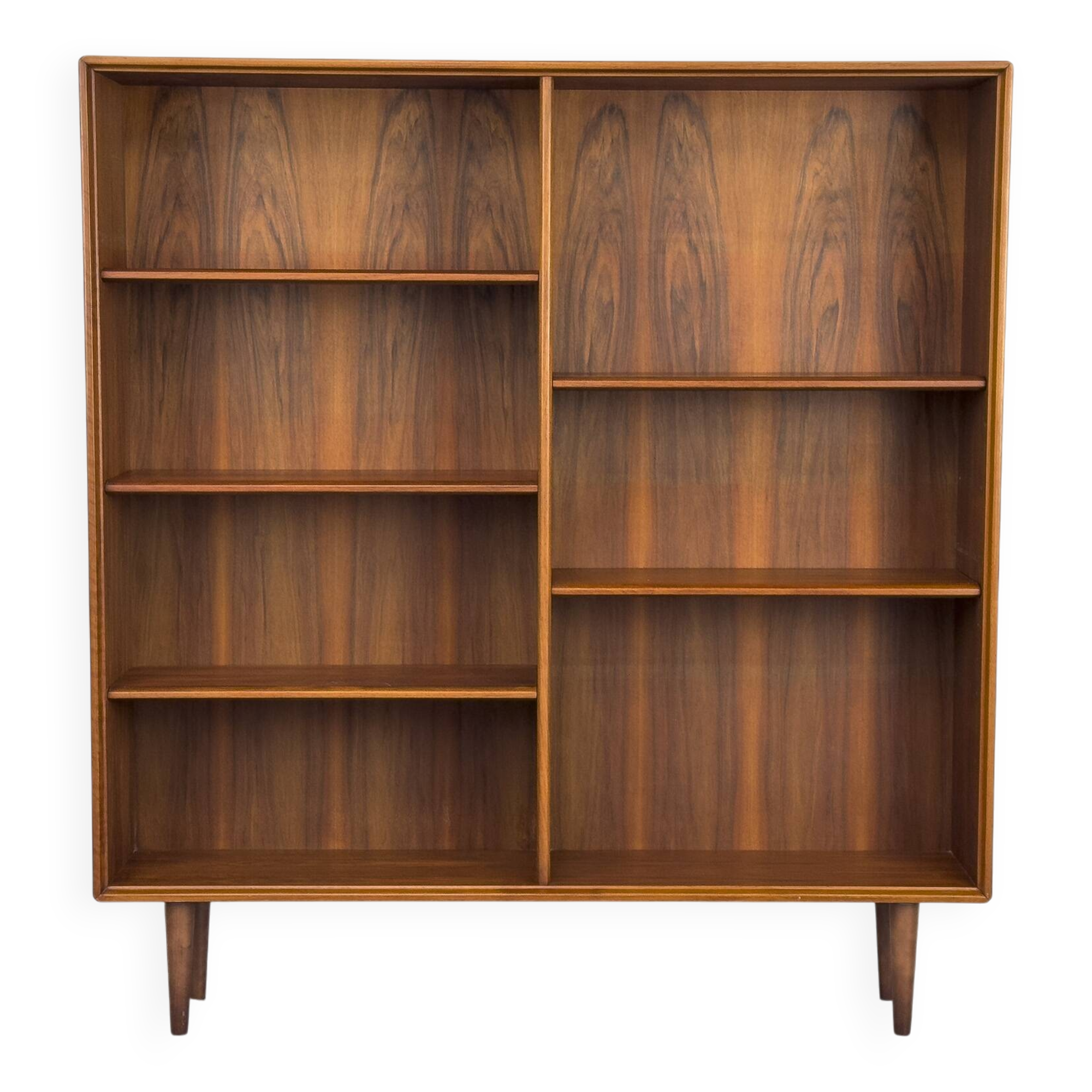 Large Walnut Bookcase by Bertil Fridhagen for Bodafors, 1969