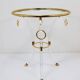 Table basse Tripode style Maison Jansen en lucite et métal doré
