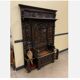 Antique impressive wardrobe with bench trunk.