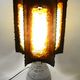 Brutalist design lamp in ceramic and metal - Accolay