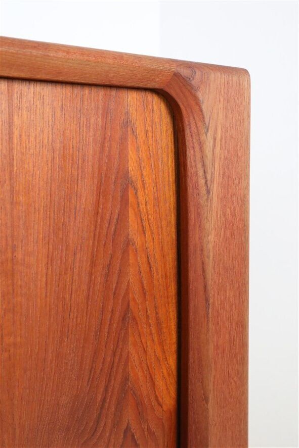 Bernhard Pedersen & Søn teak sideboard with tambour doors / Danish Mid-Century Modern design / 1960s