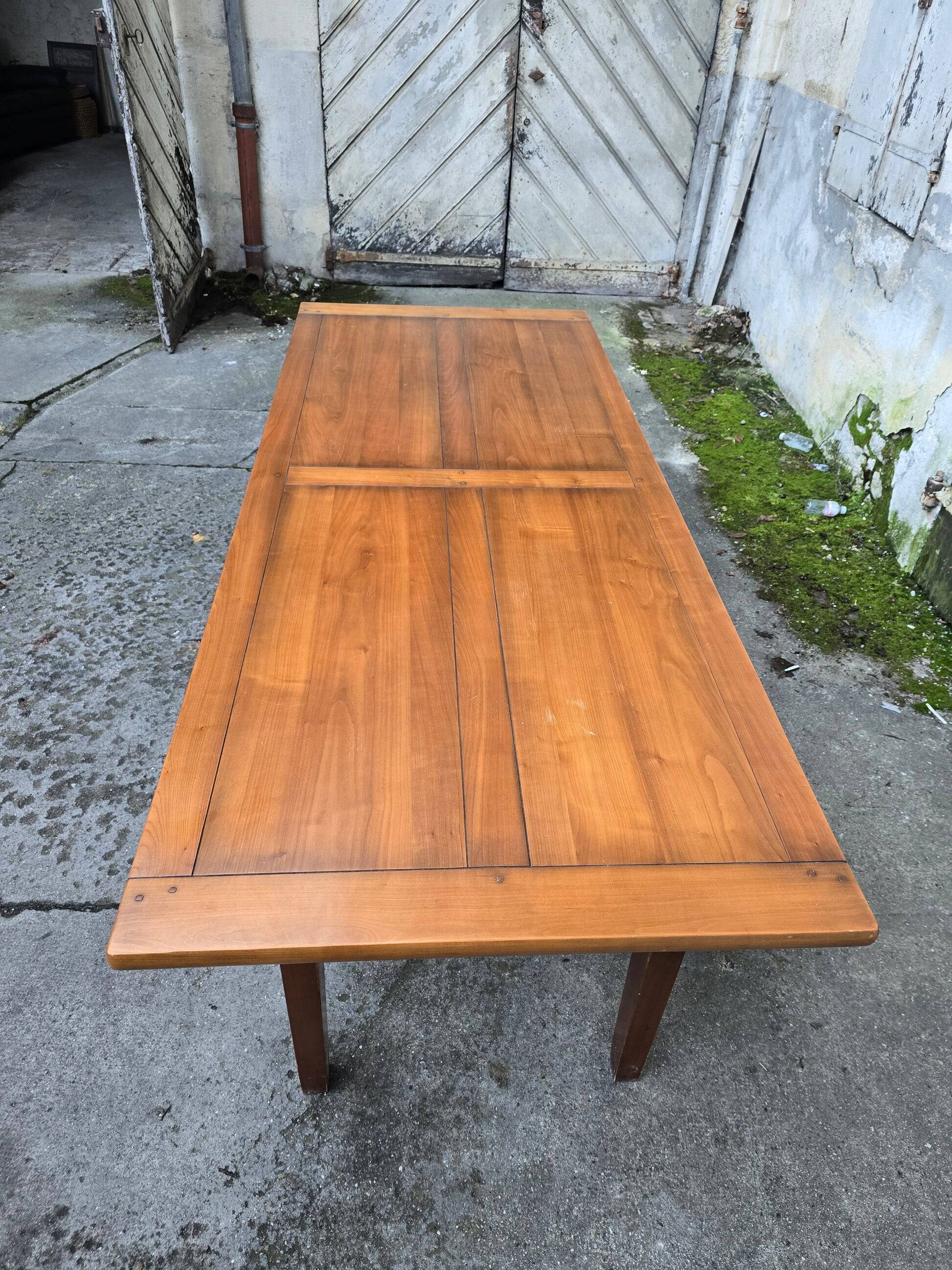 Large solid wood dining table - 2.5m