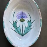 Small Vallauris dish with thistle