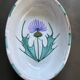 Small Vallauris dish with thistle