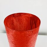 Red stone and fibreglass lamp, vintage