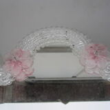 Venetian mirror flowers Murano 32x35cm