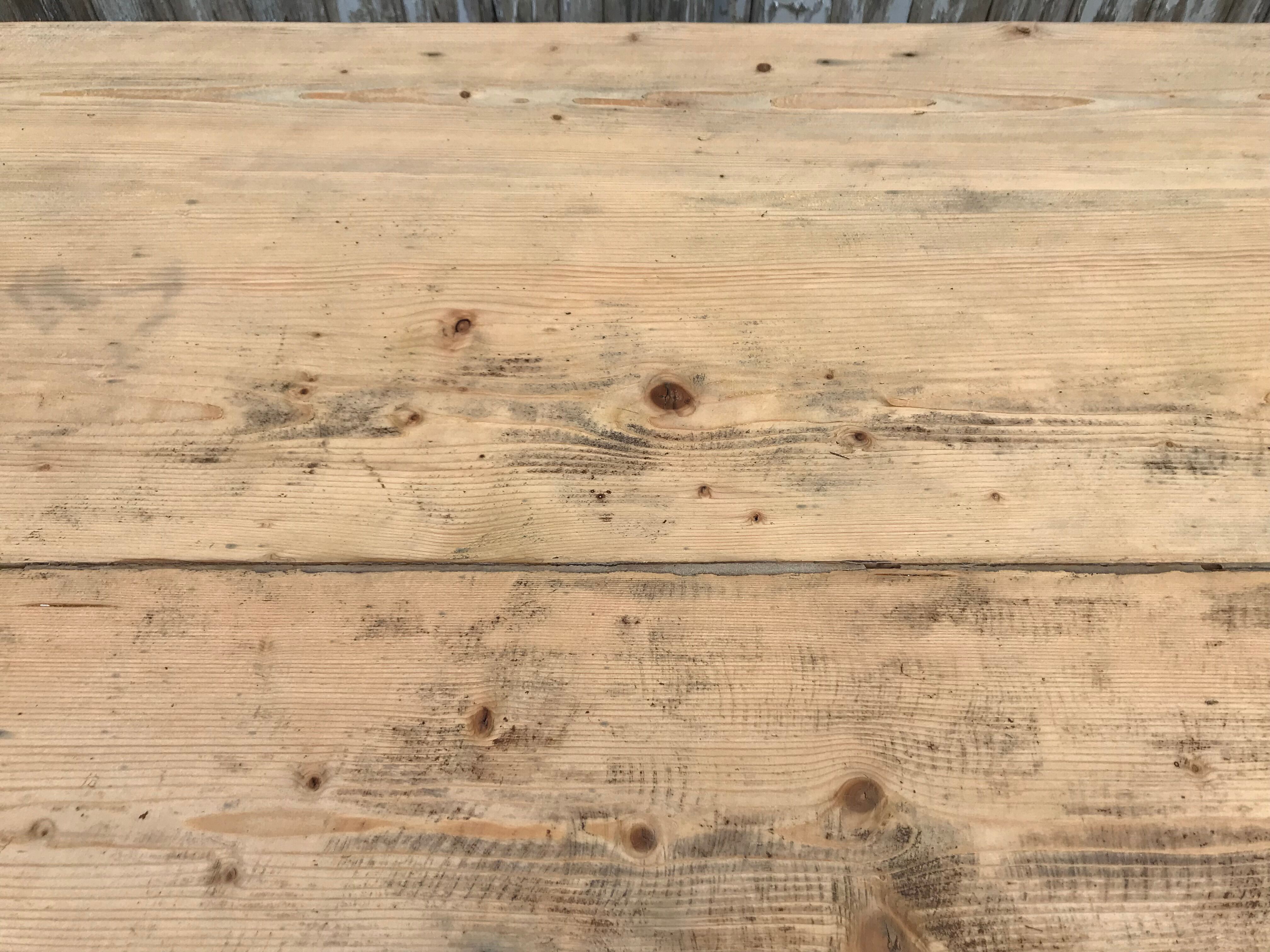 Old pine farm table