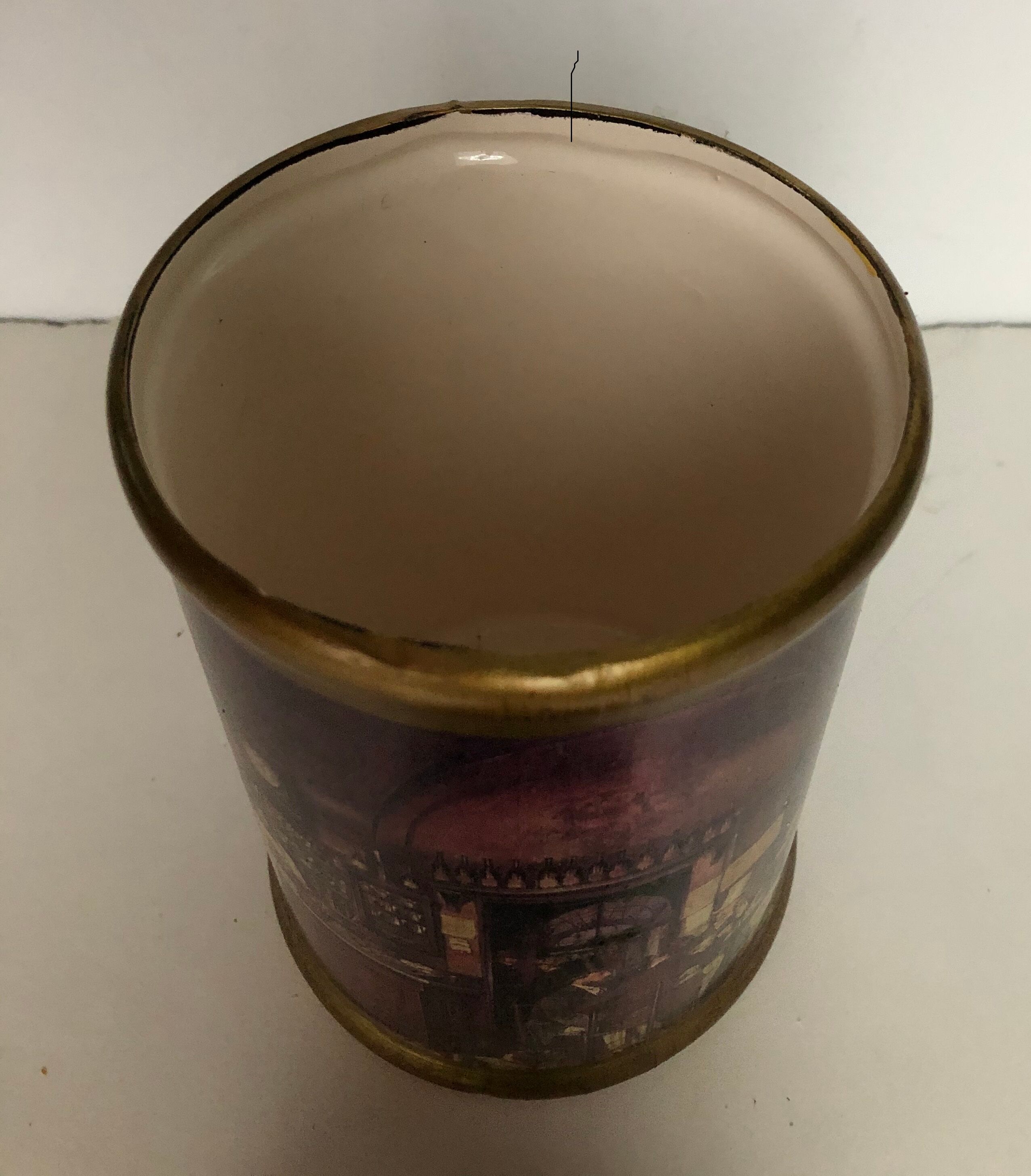 Old ceramic covered pot