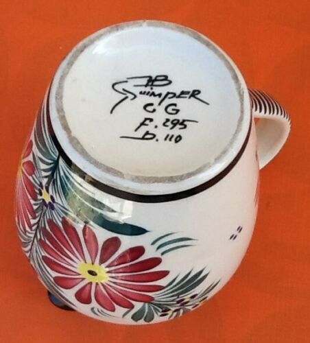 Pitcher / Broc Faience HB Quimper Floral decoration