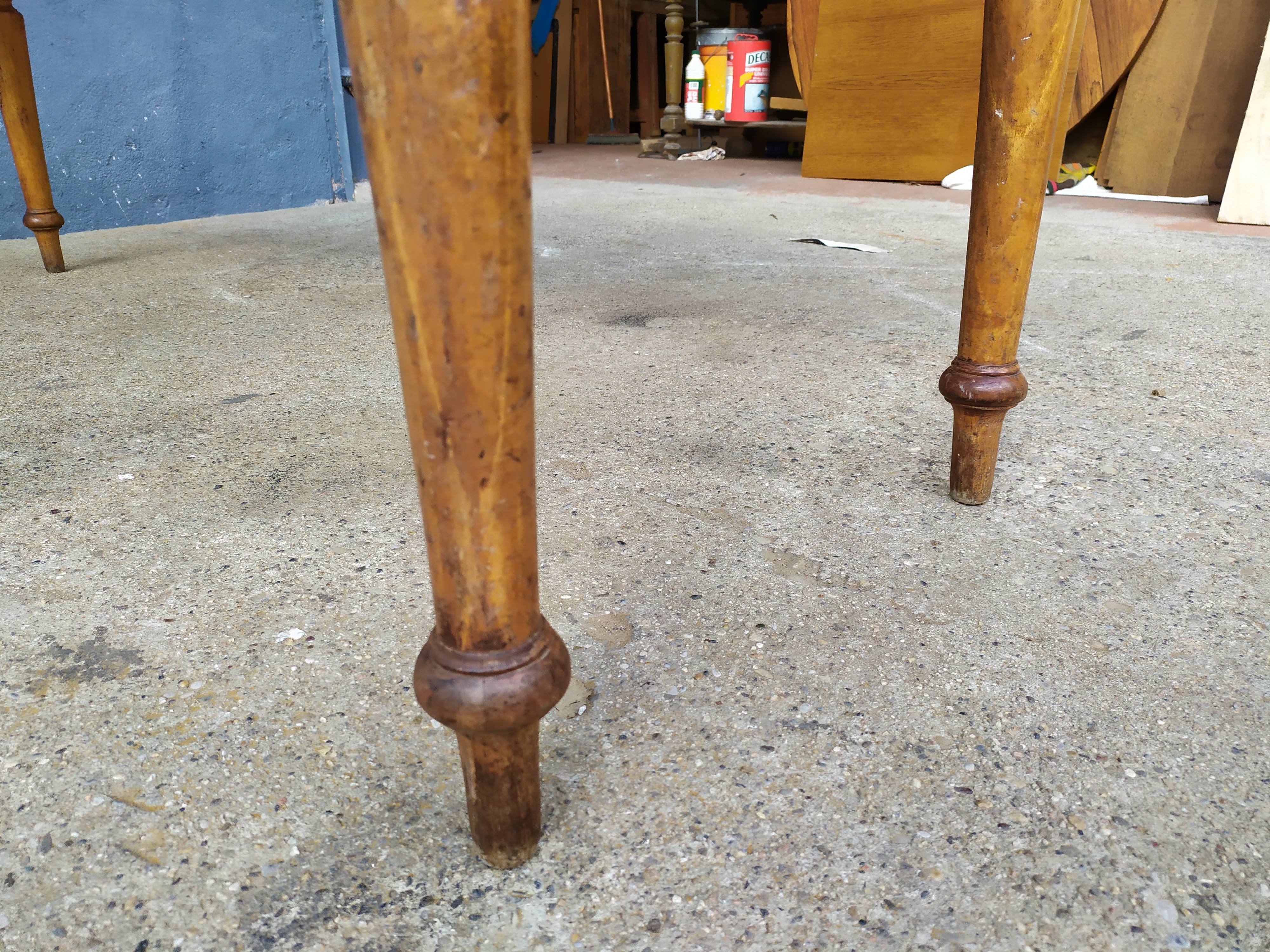 Table de ferme bistrot bois