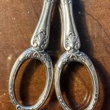 Pair of Antique Silver Grape Scissors