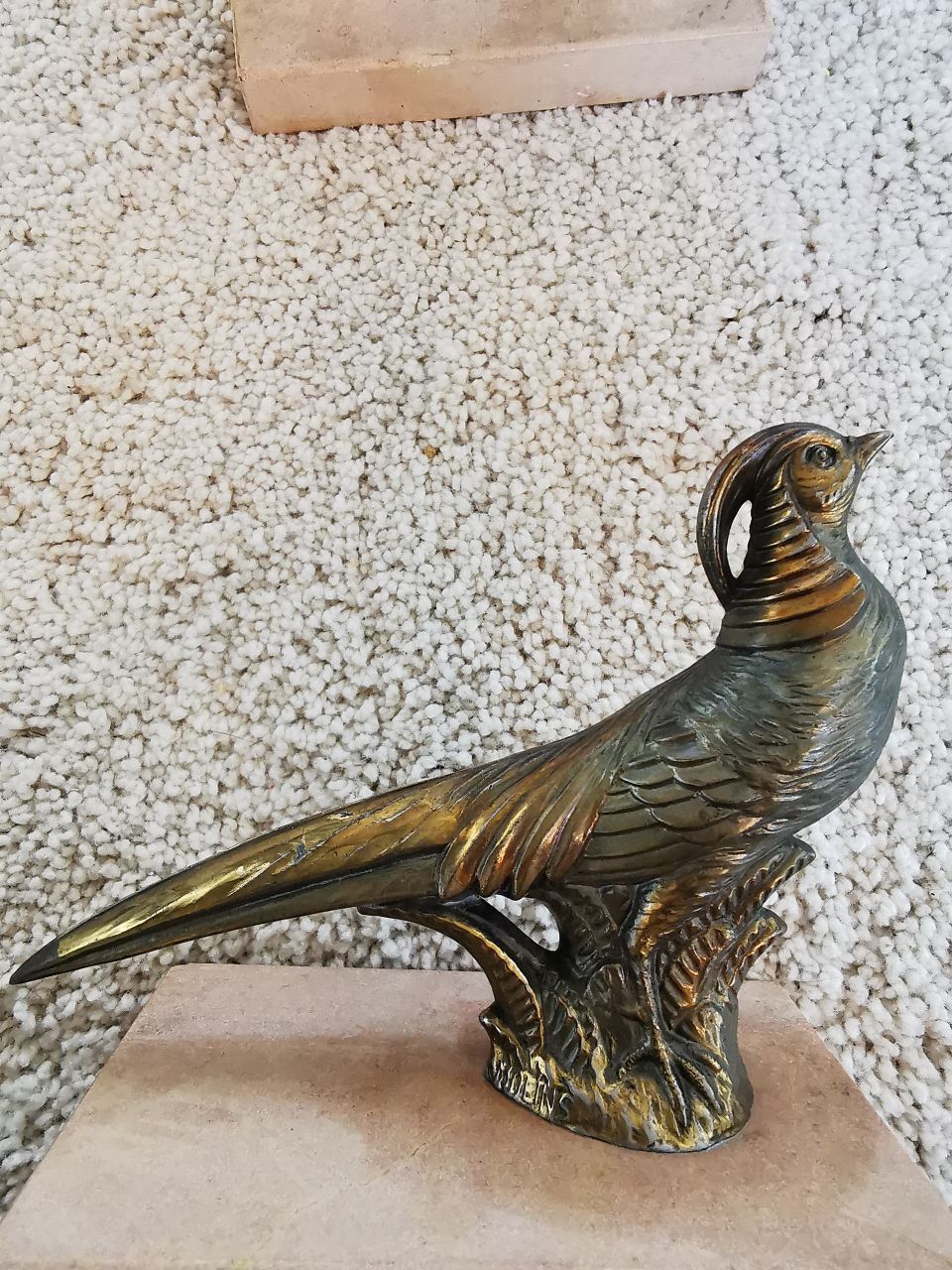 Pair of bronze bookends