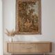 tapestry wall "L'Indiscrétion" French Workshops Jules Pansu 1978