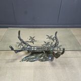 Vintage bonsai coffee table by Willy Daro, 1970s