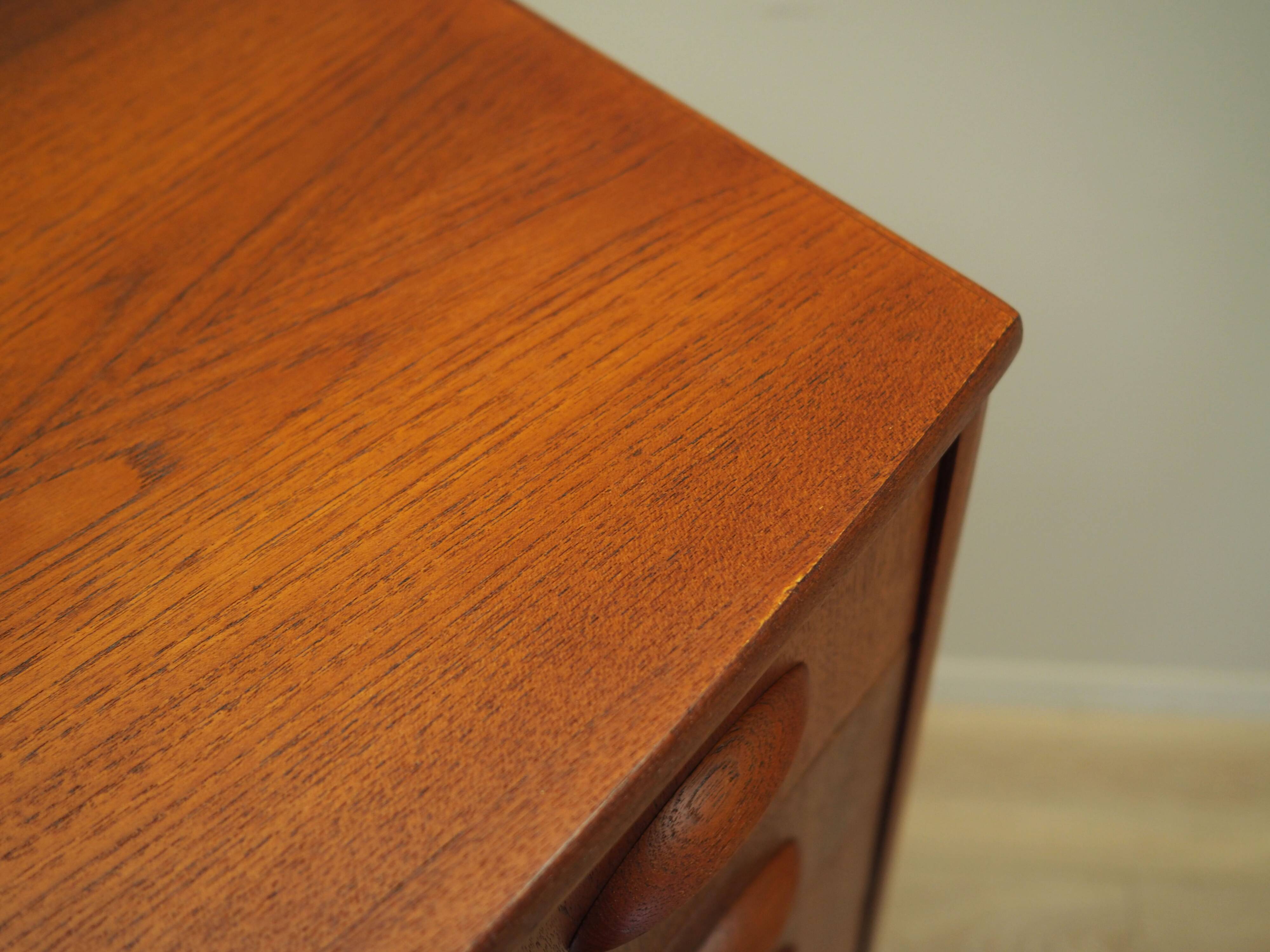 Teak chest of drawers, Danish design, 1970s, production: Denmark