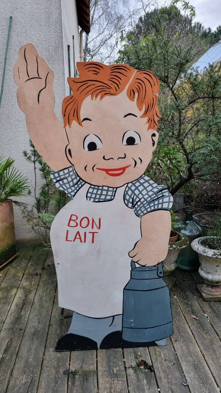 Very large old advertising panel or sign