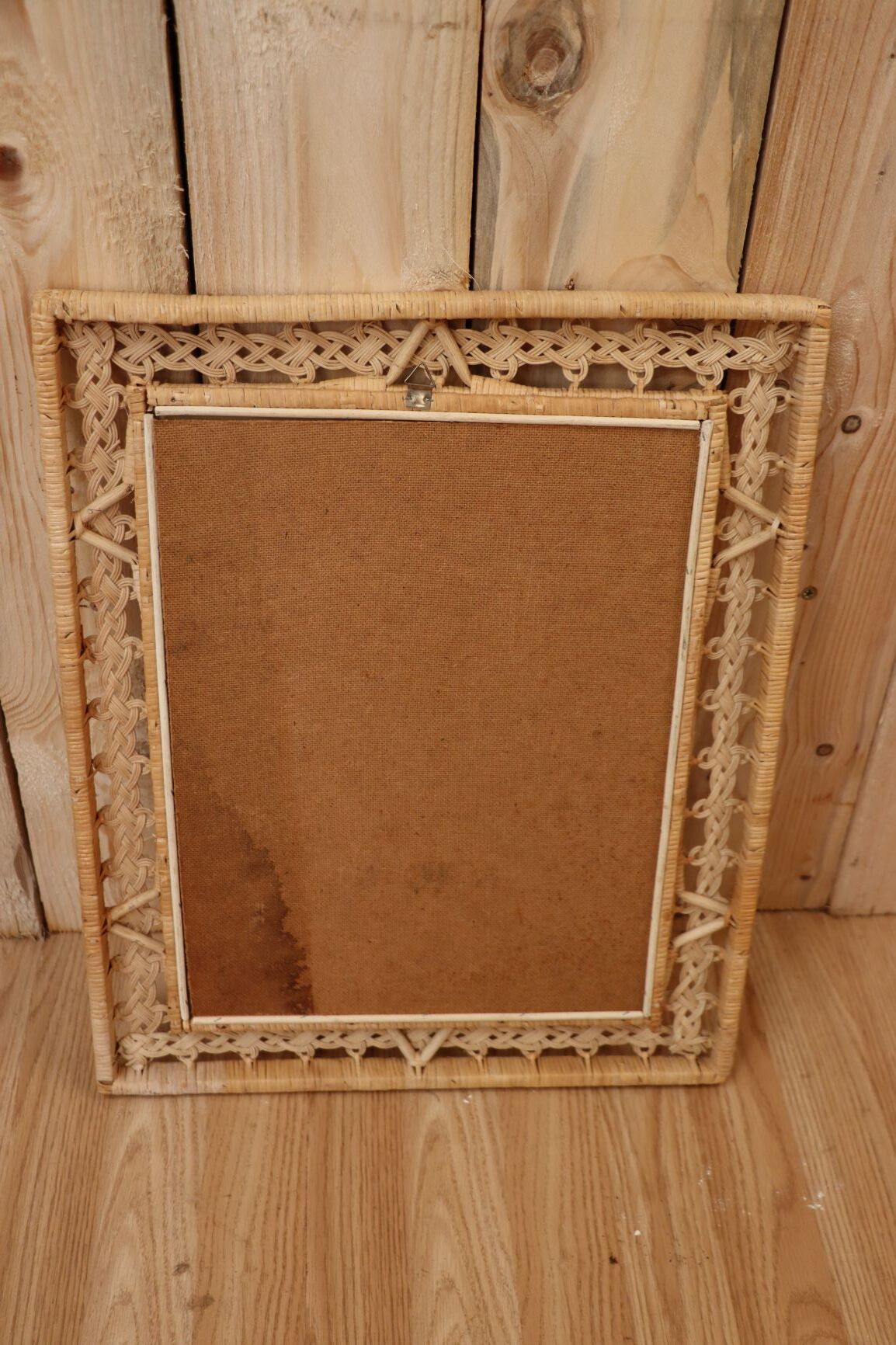 Braided rattan mirror 53x43cm