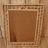 Braided rattan mirror 53x43cm