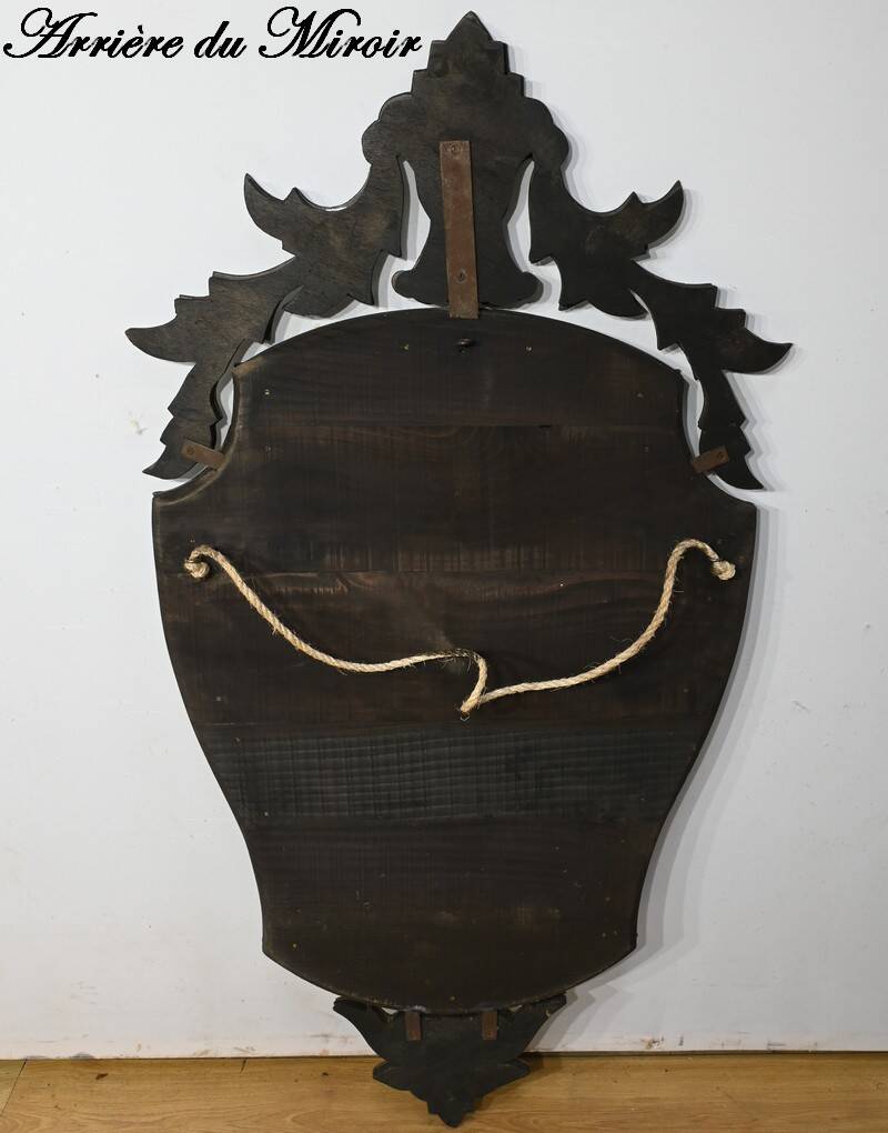 Venetian Mirror in Eglomisé Glass – 1950