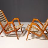 Pair of armchairs by Janěk Vaněk for Krásná Jizba, 1940´s, Czechoslovakia