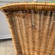 Fauteuil en osier vintage