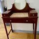 Antique solid wood dressing table – Early 20th century – Marble top & mirror