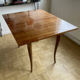 Extendable dining table with curved legs, France 1950