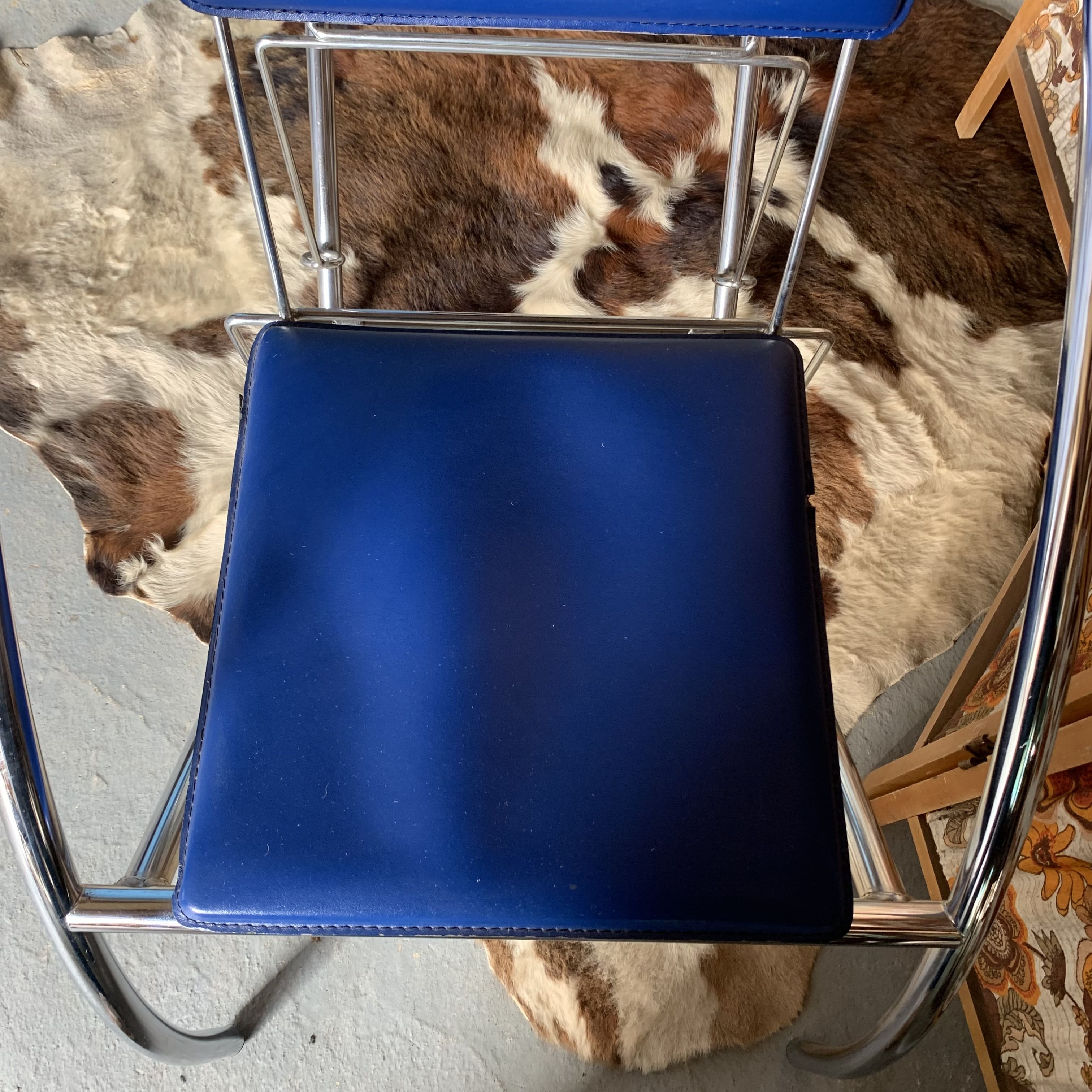 Pair of blue chairs