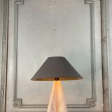 Travertine table lamp, circa 1990