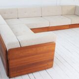 Modular teak corner sofa by Mikael Laursen