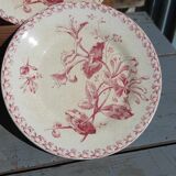 4 iron earth dessert plates porcelain from Gien