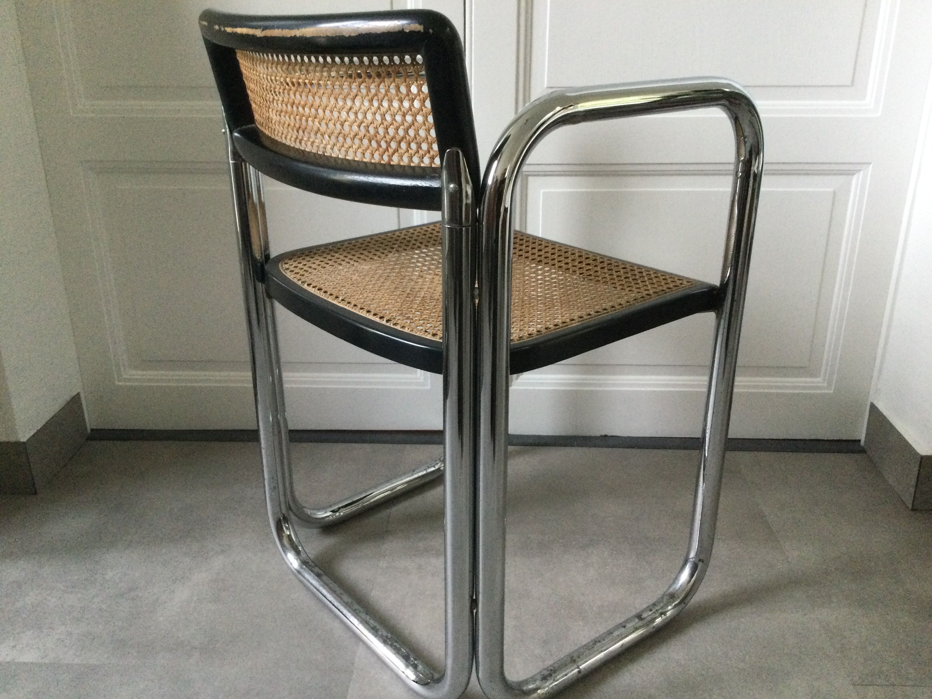 Caned armchair Italy circa 1960