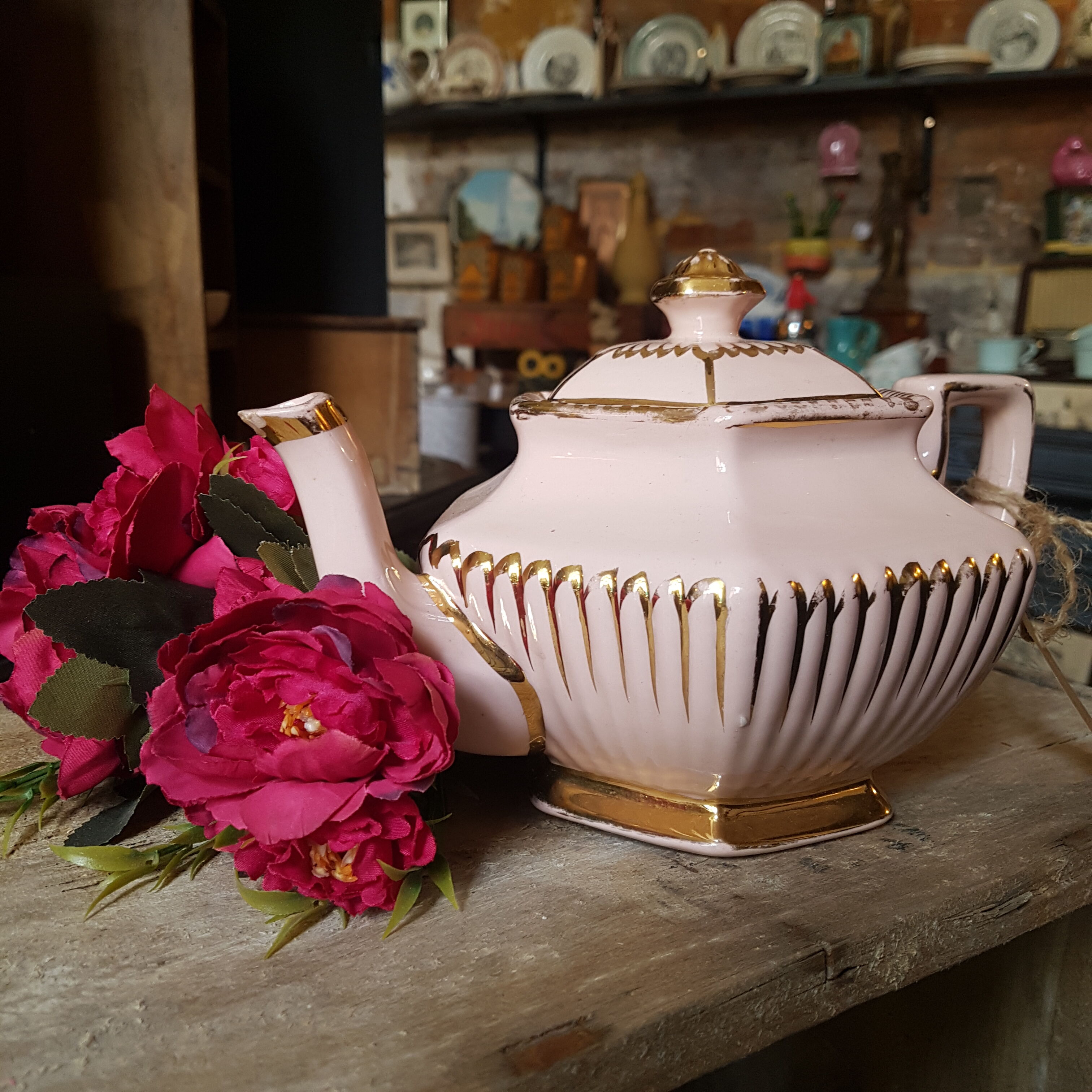 English porcelain teapot