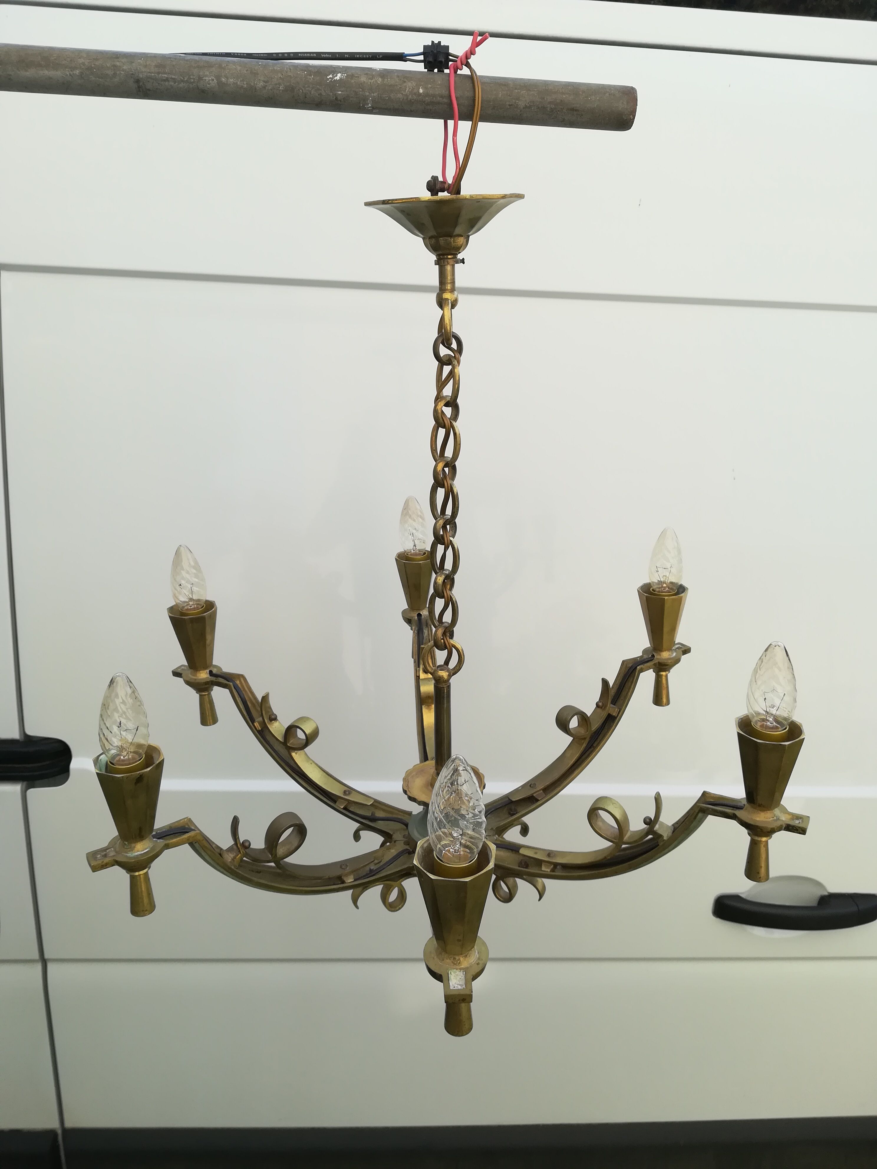 Bronze chandelier