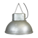 Oval industrial polish factory pendant lamp from mesko, 1970s