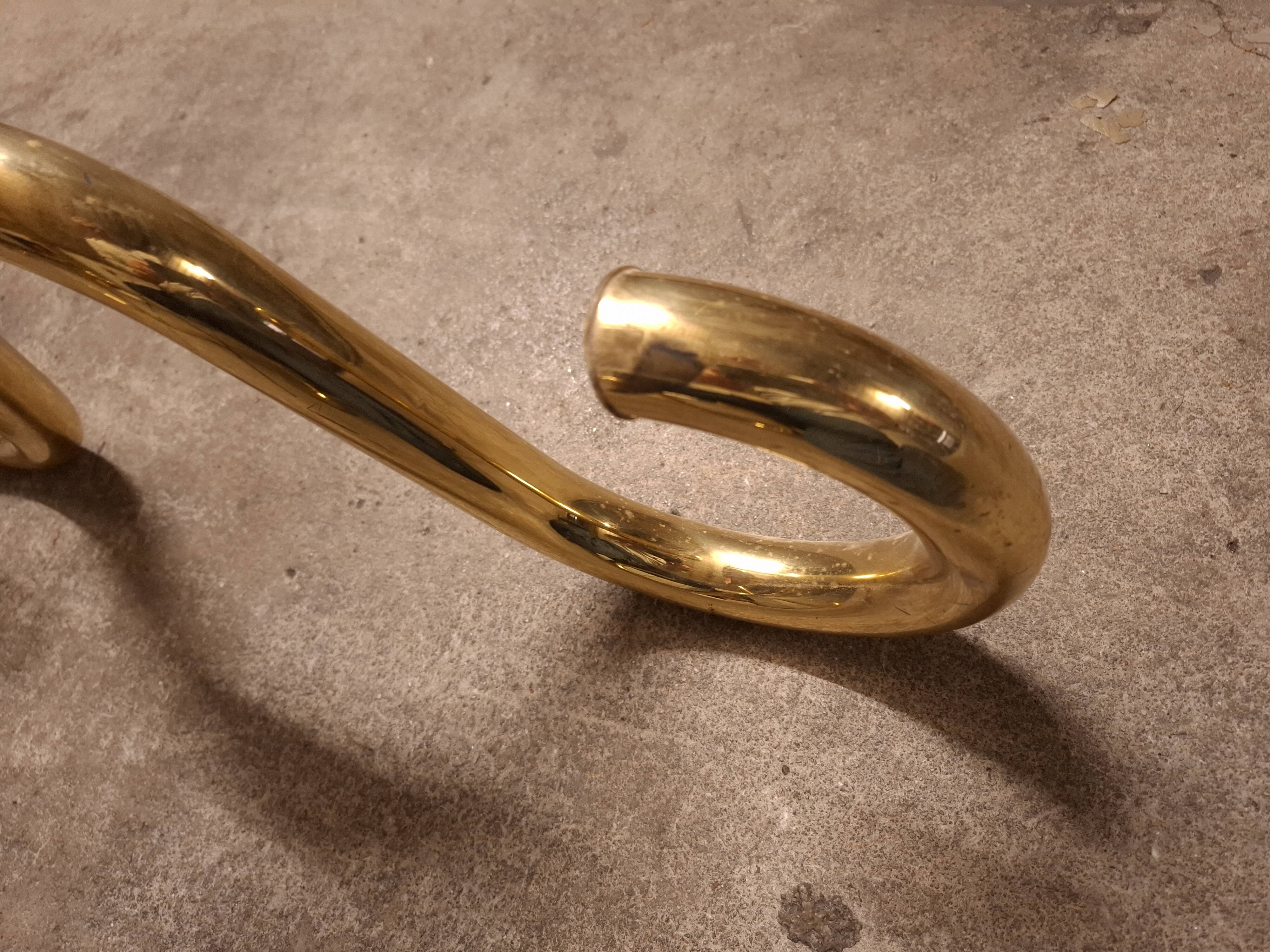 VINTAGE 70'S BRASS MIRROR
