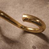 MIROIR  EN LAITON VINTAGE 70'S