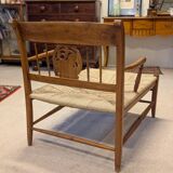 19th century straw chaise longue