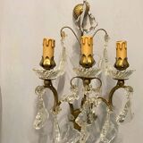 Large Crystal Sconces Set of 3