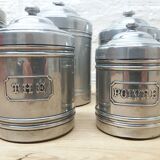 Series 6 aluminium spice jars