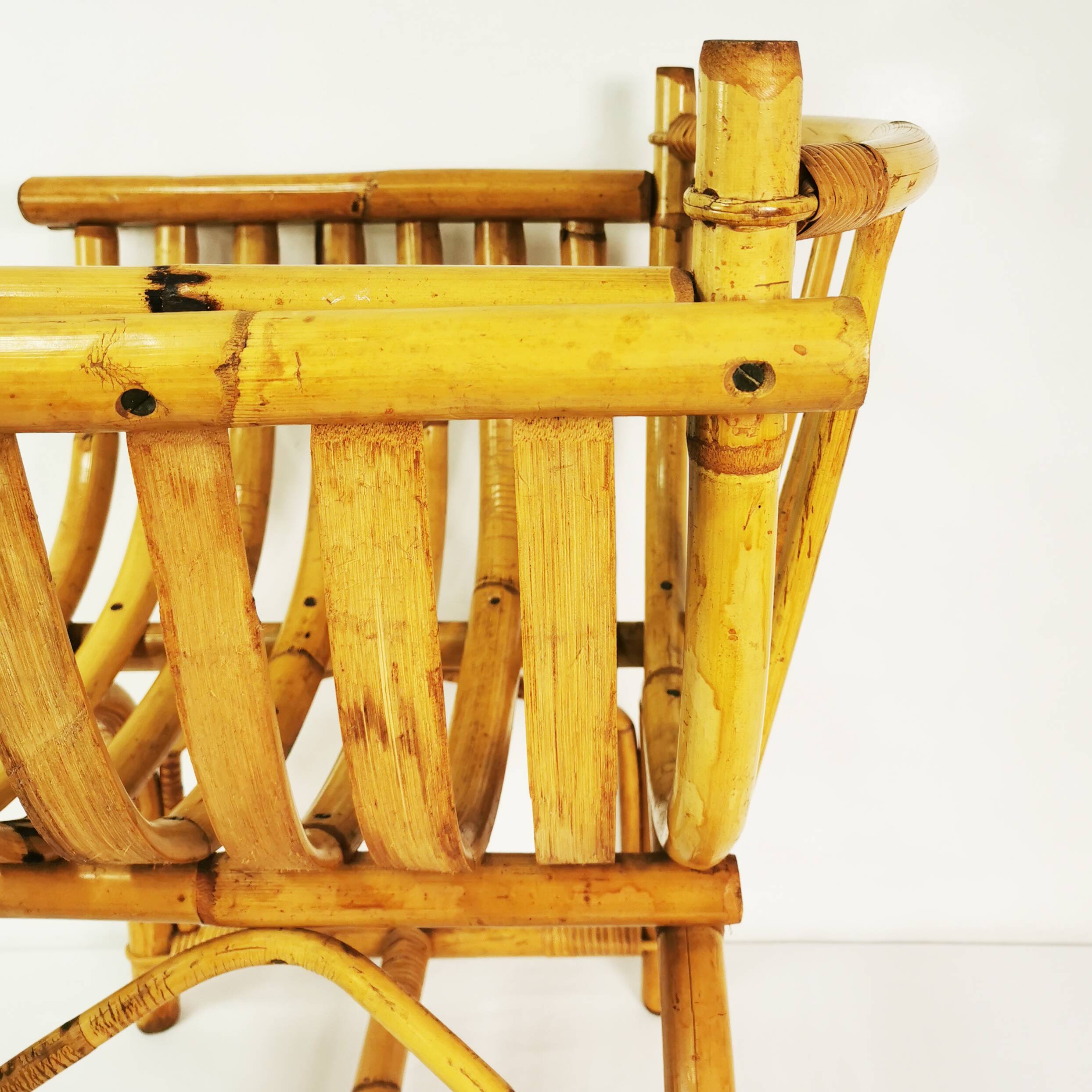 Mid Century Bamboo Armchair, Germany, 1950s