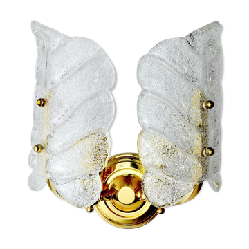 Flower wall lamp, Murano glass, Italy, 1970